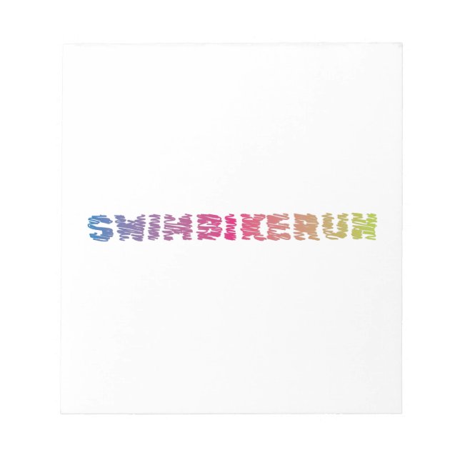 Triathlon-cooles Design Notizblock (Vorderseite)