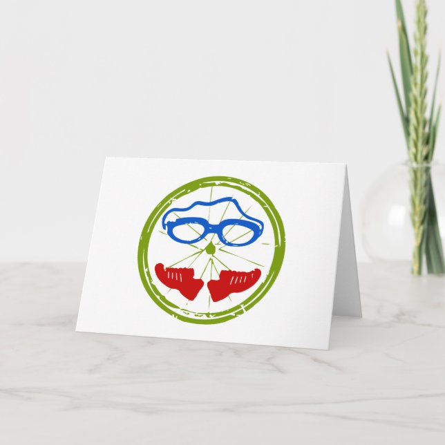 Triathlon cooles künstlerisches Design Karte (Vorderseite)