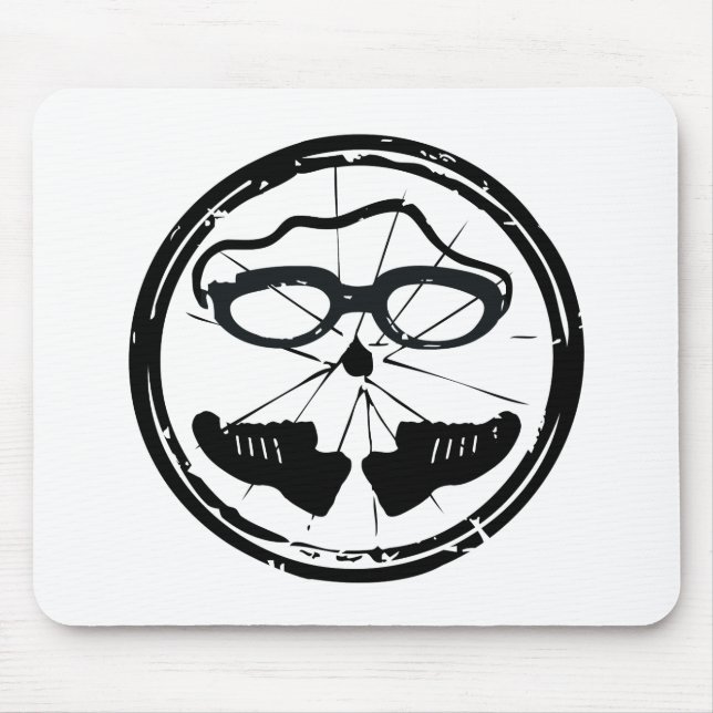Triathlon cooles künstlerisches Design Mousepad (Vorne)