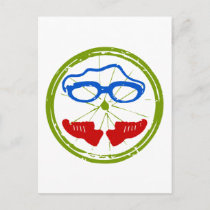 Triathlon cooles künstlerisches Design Postkarte