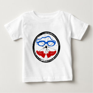 Triathlon-cooles künstlerisches Logo Baby T-shirt