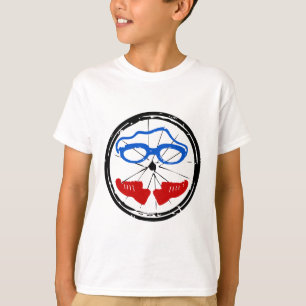 Triathlon-cooles künstlerisches Logo T-Shirt