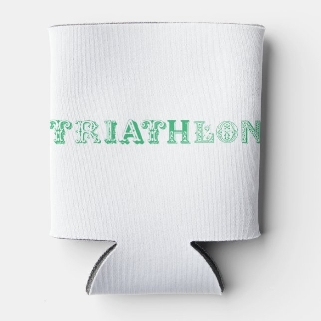 Triathlon-cooles Logo für alle Sportliebhaber Dosenkühler (Vorderseite)
