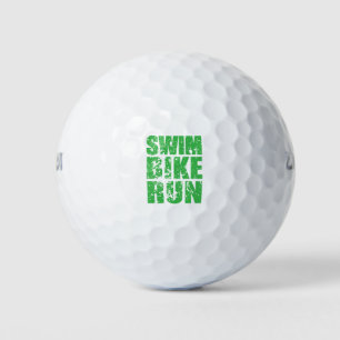 Triathlon-cooles Logo für alle Sportliebhaber Golfball
