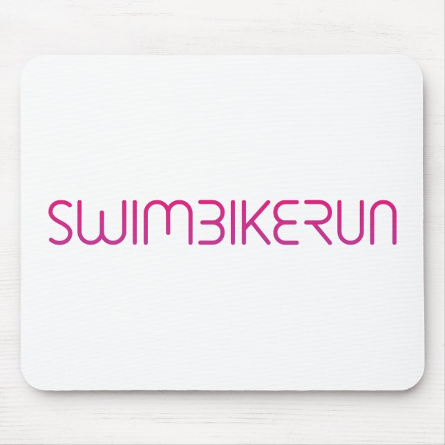 Triathlon-cooles Logo für alle Sportliebhaber Mousepad (Vorne)
