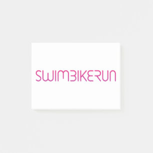 Triathlon-cooles Logo für alle Sportliebhaber Post-it Klebezettel