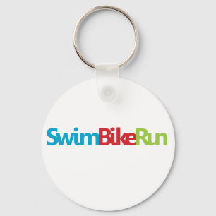 Triathlon-cooles Logo für alle Sportliebhaber Schlüsselanhänger