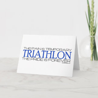 Triathlon - Der Stolz ist für immer Karte