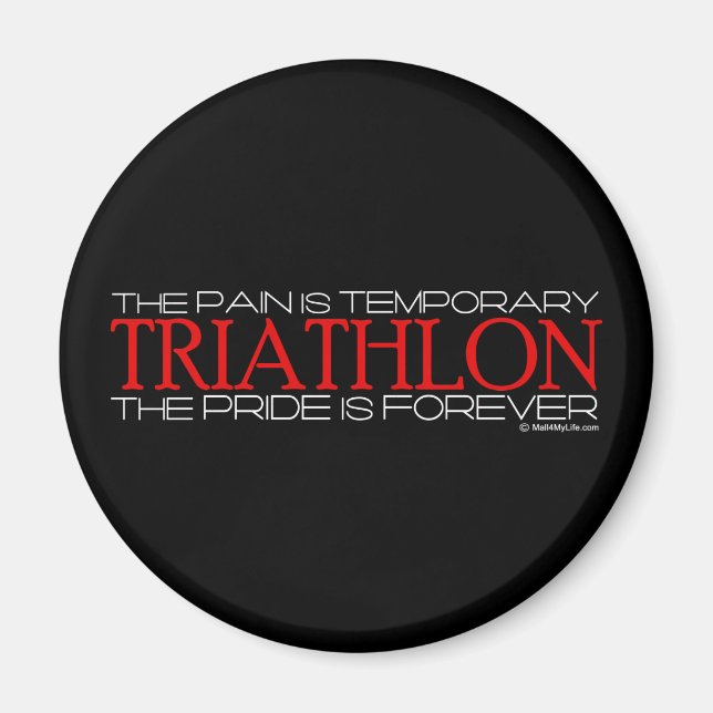Triathlon - Der Stolz ist für immer Magnet (Vorne)