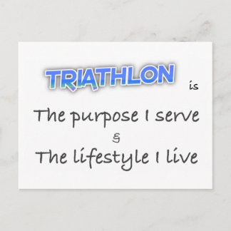 TRIATHLON - Der Zweck, dem ich diene Postkarte
