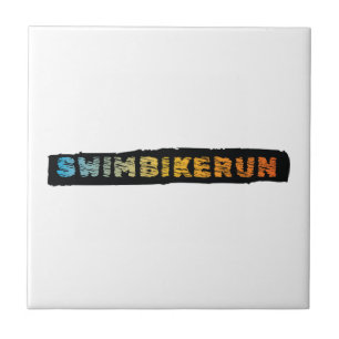 Triathlon-Design Fliese