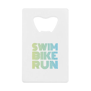 Triathlon-Design Geldbeutel Flaschenöffner