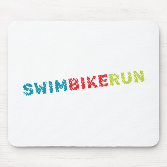 Triathlon-Design Mousepad (Vorne)