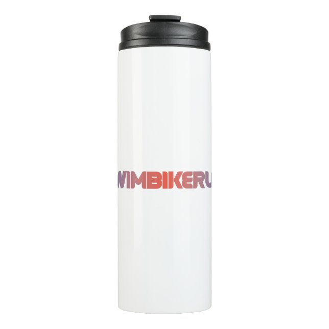 Triathlon-Design Thermosbecher (Vorderseite)