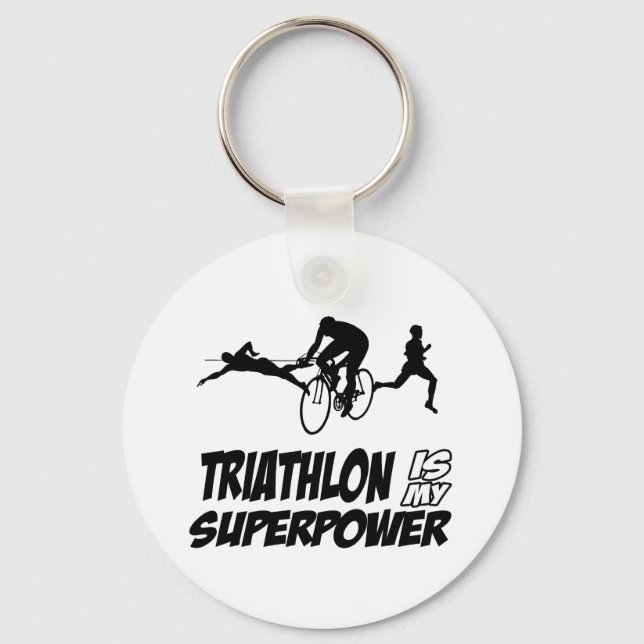 Triathlon-Designs Schlüsselanhänger (Vorderseite)