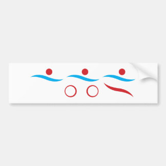 Triathlon Einmaliges Geschenk Autoaufkleber