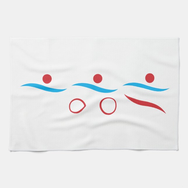 Triathlon Einmaliges Geschenk Handtuch (Horizontal)