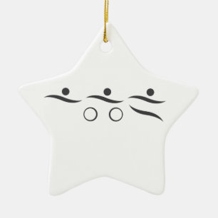 Triathlon Einmaliges Geschenk Keramik Ornament