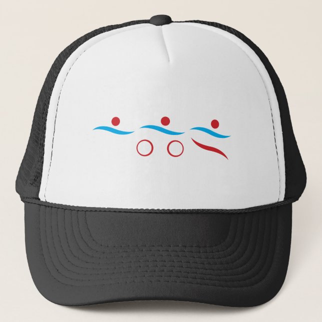 Triathlon Einmaliges Geschenk Truckerkappe (Vorderseite)