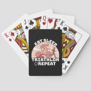 Triathlon - Essen Schlaf Triathlon Wiederholung Spielkarten