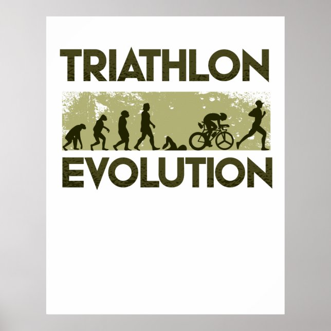Triathlon-Evolution Poster (Vorne)