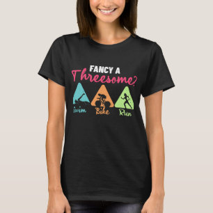 Triathlon extravagant ein Drei-Swim-Bike-Triathlon T-Shirt