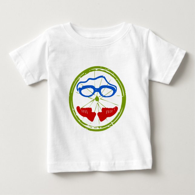 Triathlon Face Baby T-shirt (Vorderseite)