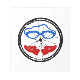 Triathlon Freak Logo Notizblock