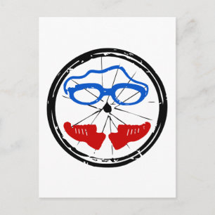 Triathlon Freak Logo Postkarte