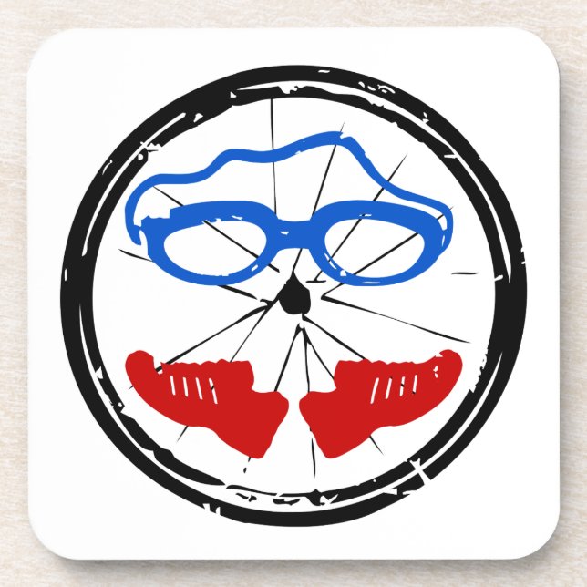 Triathlon Freak Logo Untersetzer (Vorderseite)