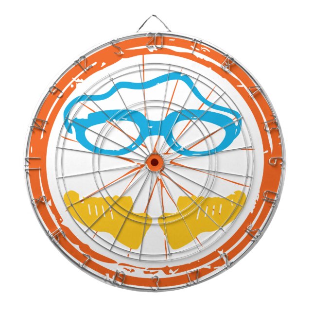 Triathlon Fun Design Dartscheibe (vorne)