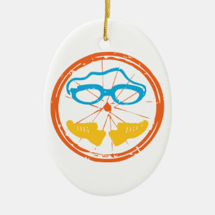 Triathlon Fun Design Keramikornament