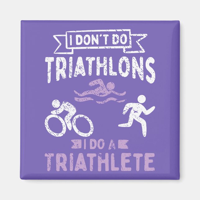 Triathlon Funny Magnet (Vorne)