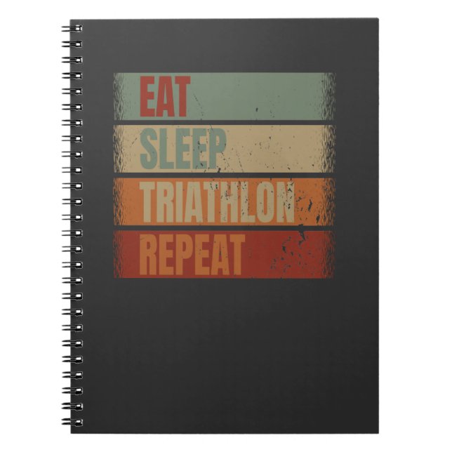 Triathlon Funny Notizblock (Vorderseite)