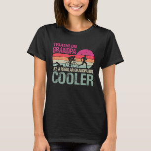 Triathlon für Männer Opa Swim Rad Triathlete T-Shirt