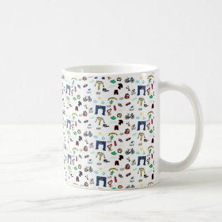 Triathlon-Gekritzel Tasse