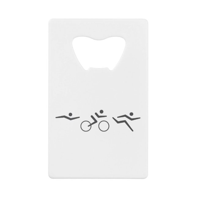 Triathlon Geldbeutel Flaschenöffner (Vorderseite)