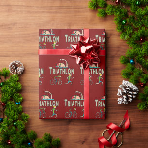 Triathlon Geschenkpapier