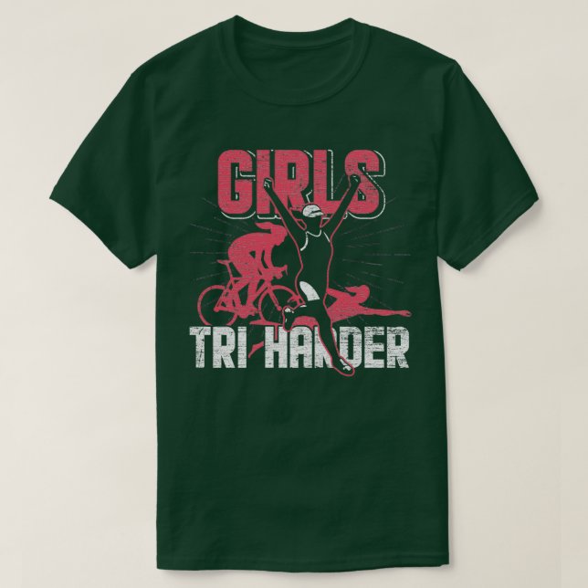 Triathlon Girls Grunge T-Shirt (Design vorne)