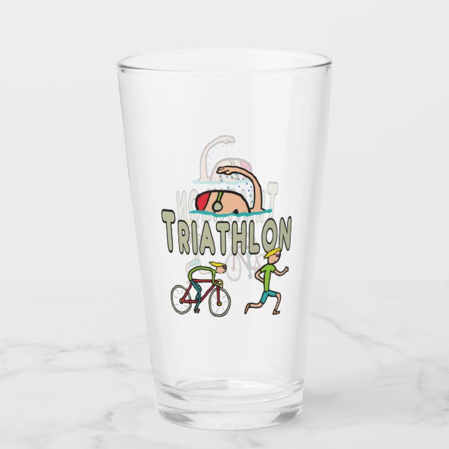 Triathlon Glas (Vorderseite)