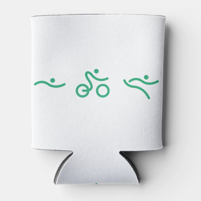 Triathlon Green Logo Dosenkühler (Vorderseite)