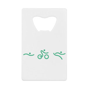 Triathlon Green Logo Geldbeutel Flaschenöffner
