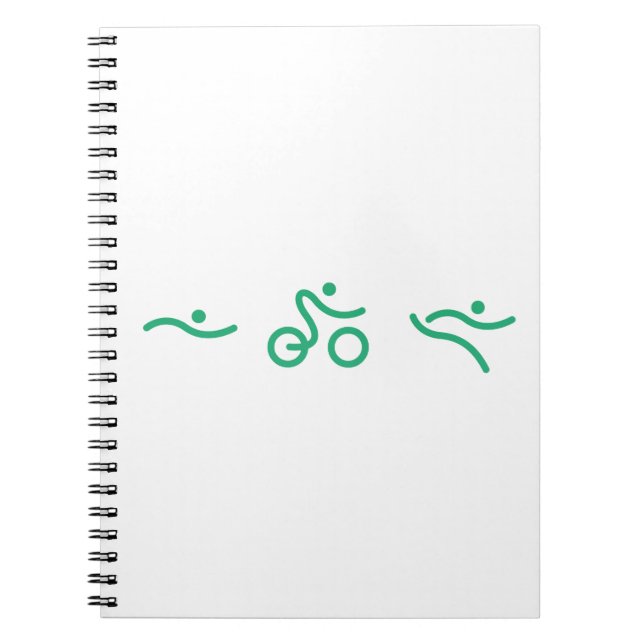 Triathlon Green Logo Notizblock (Vorderseite)