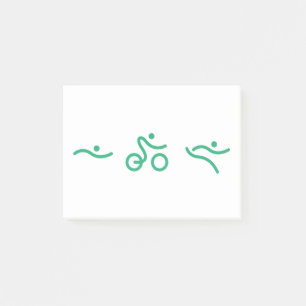 Triathlon Green Logo Post-it Klebezettel