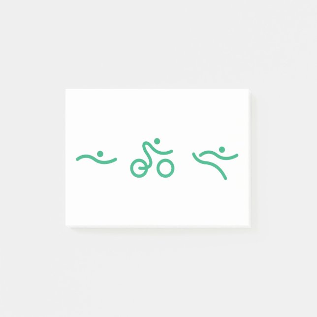 Triathlon Green Logo Post-it Klebezettel (Vorderseite)