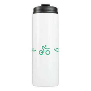 Triathlon Green Logo Thermosbecher