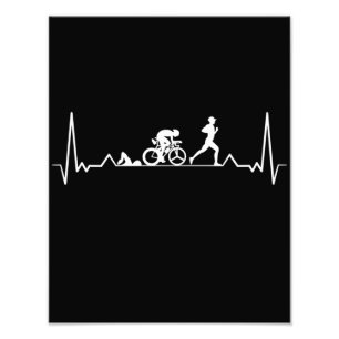 Triathlon Heartbeat Fotodruck