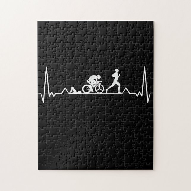 Triathlon Heartbeat Puzzle (Vertikal)