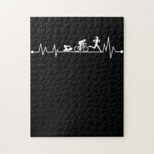 TRIATHLON HEARTBEAT T SHIRT PUZZLE