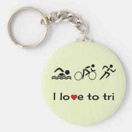 Triathlon Icons Capture Liebe to tri Schlüsselanhänger